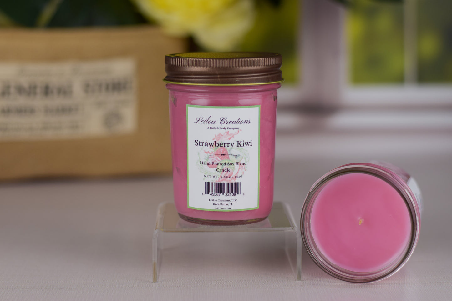 Strawberry Kiwi Jelly Jar Candle