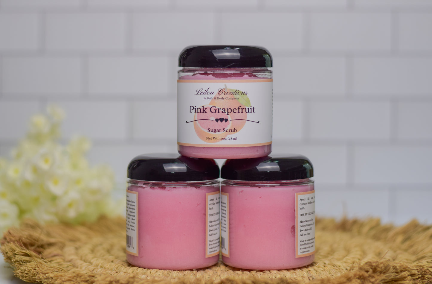 Pink Grapefruit Sugar Scrub