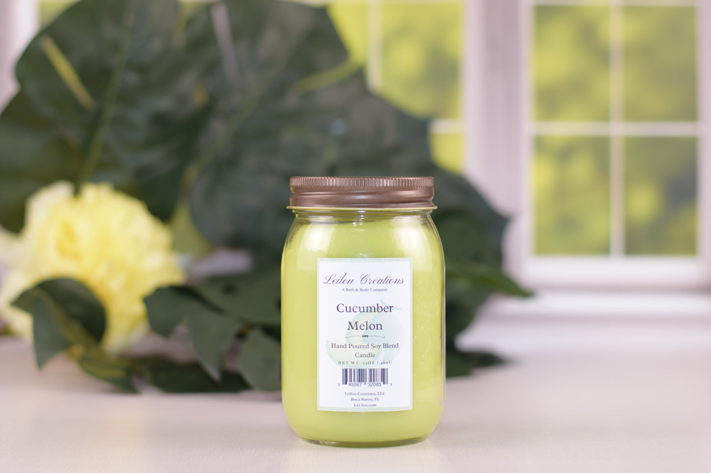 Cucumber Melon Mason Jar Candle