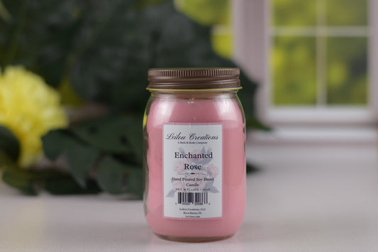 Enchanted Rose Mason Jar Candle