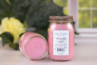 Enchanted Rose Mason Jar Candle