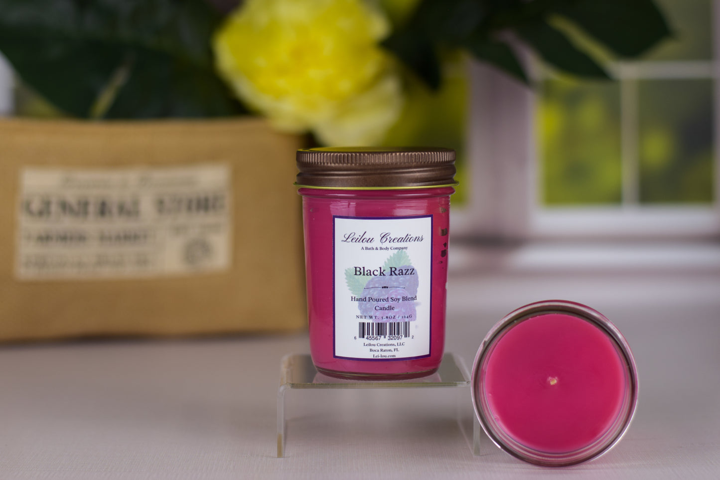 Black Razz Jelly Jar Candle