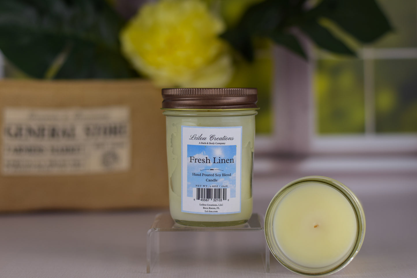 Fresh Linen Jelly Jar Candle