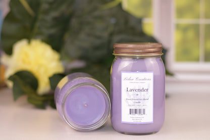 Lavender Mason Jar Candle