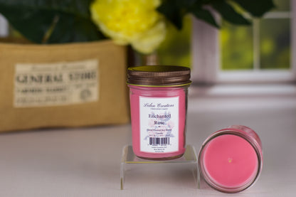 Enchanted Rose Jelly Jar Candle