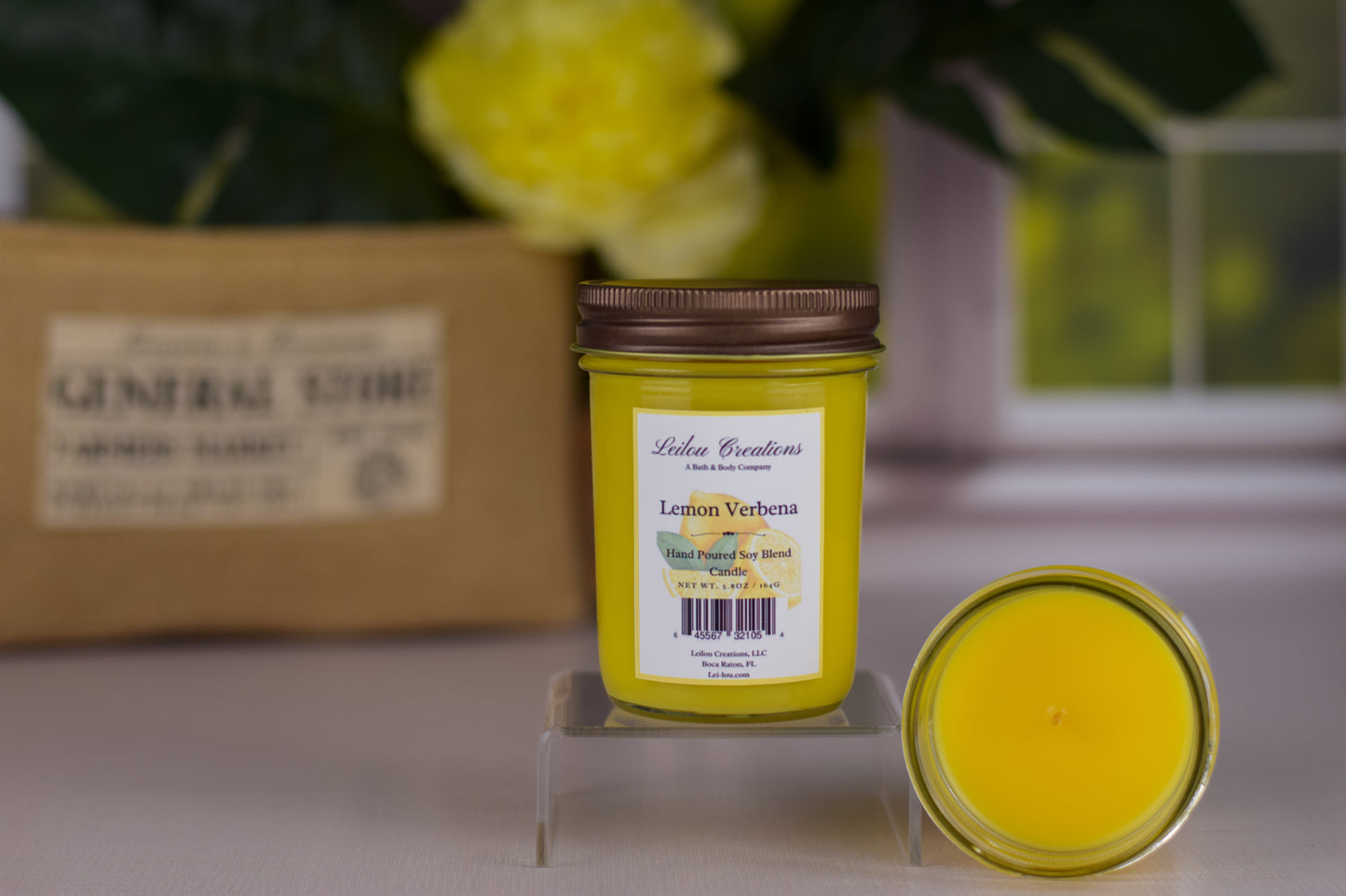 Lemon Verbena Jelly Jar Candle