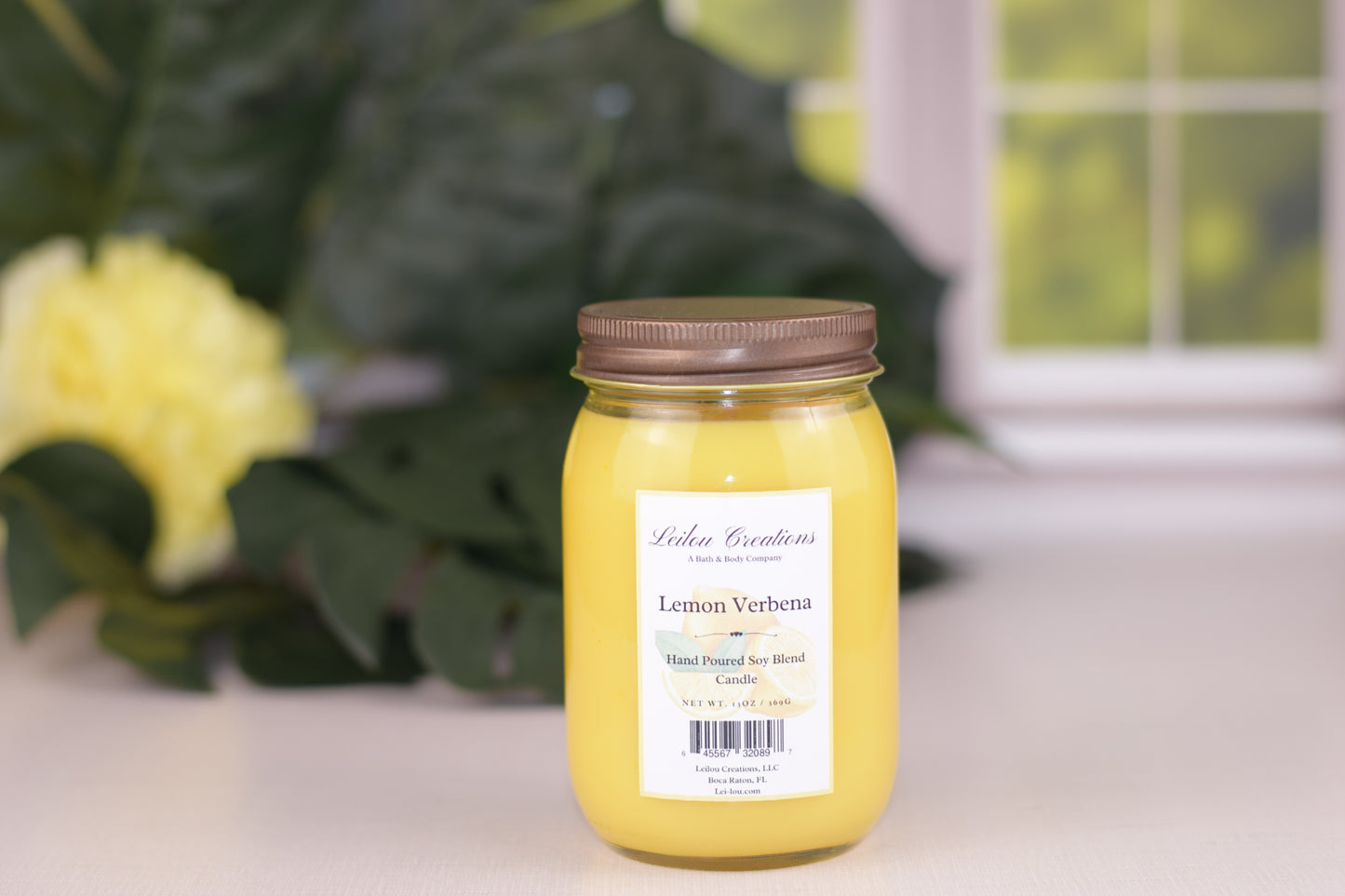 Lemon Verbena Mason Jar Candle