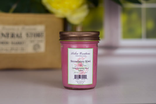 Strawberry Kiwi Jelly Jar Candle