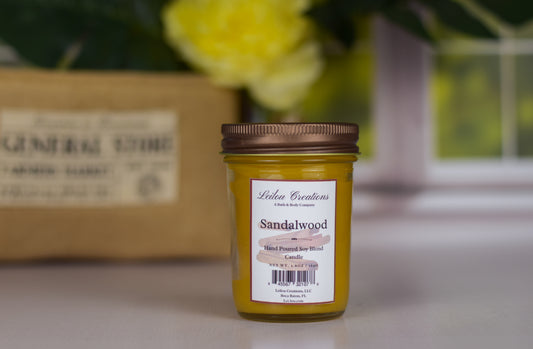 Sandalwood Jelly Jar Candle