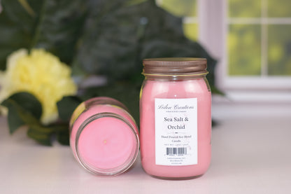 Sea Salt & Orchid Mason Jar Candle