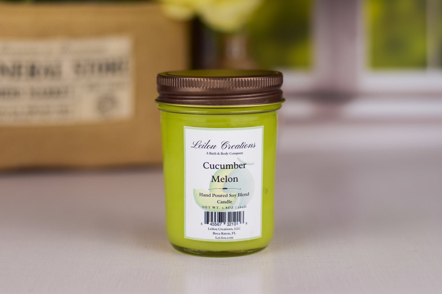 Cucumber Melon Jelly Jar Candle