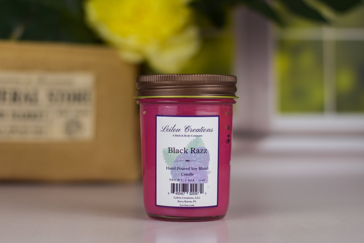 Black Razz Jelly Jar Candle